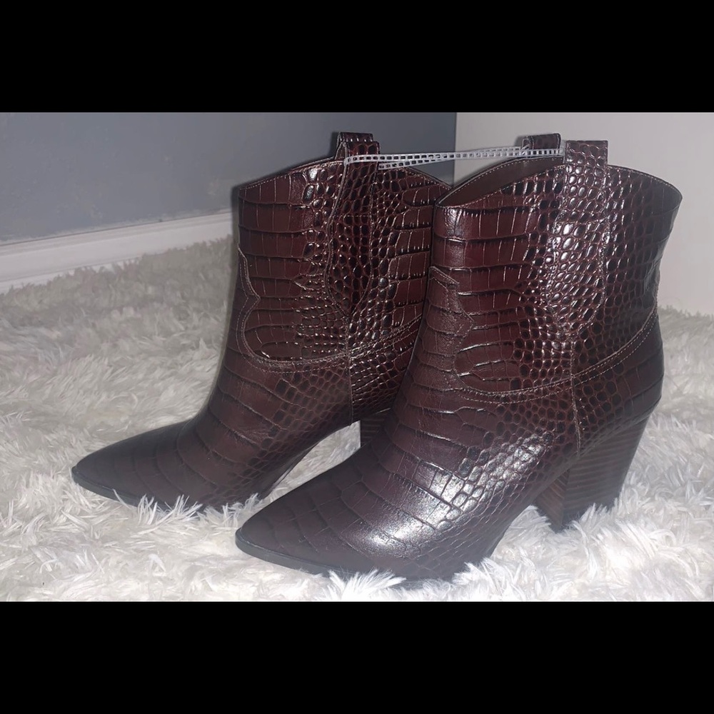 Leather booties